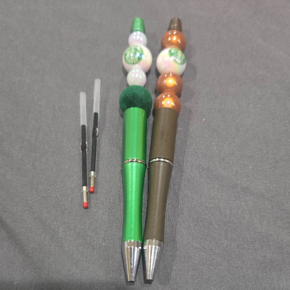 Colorful Beaded Pens with Refills